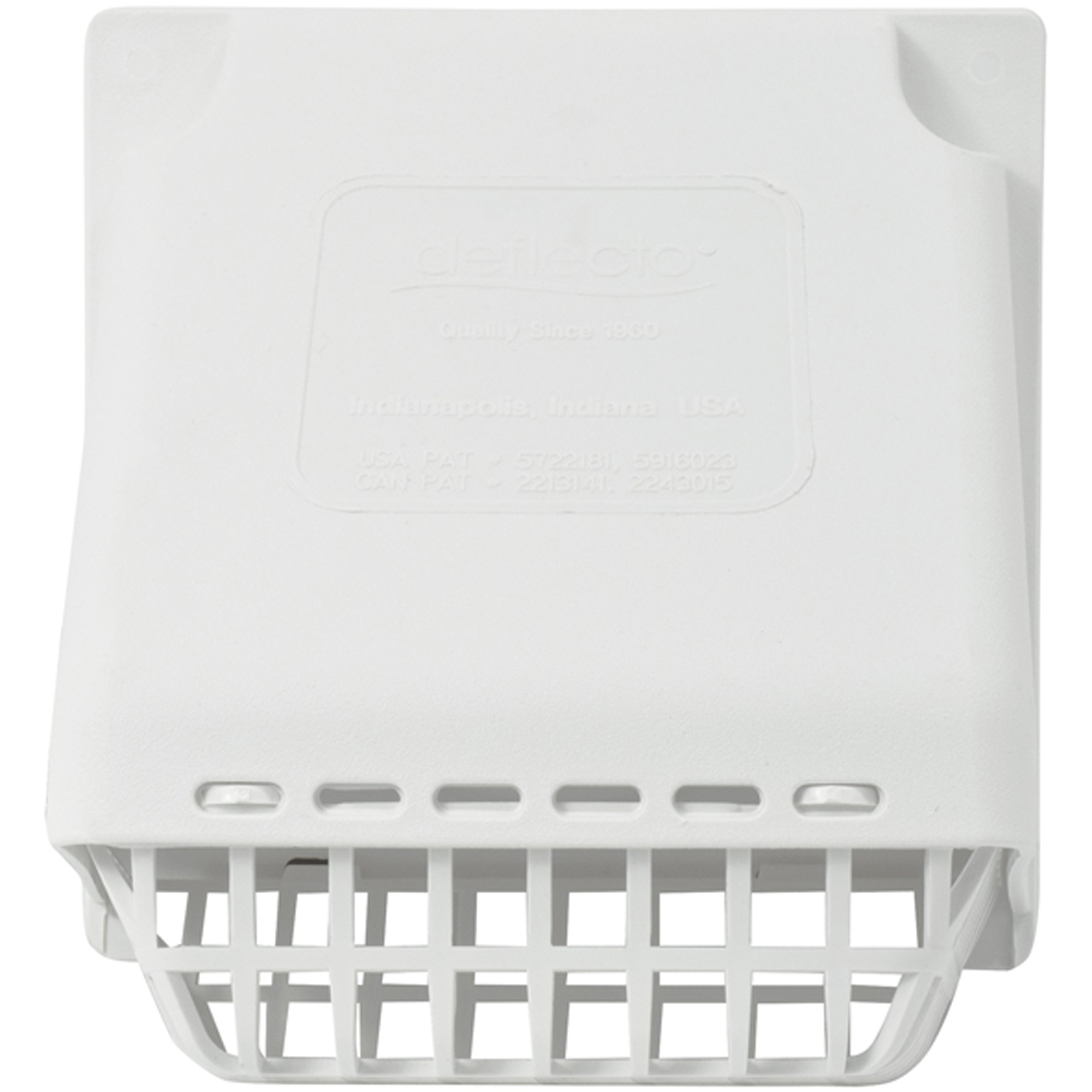 Deflecto, Replacement Vent Hood with Detachable Bird Guard, Material Plastic, Model# HR4W